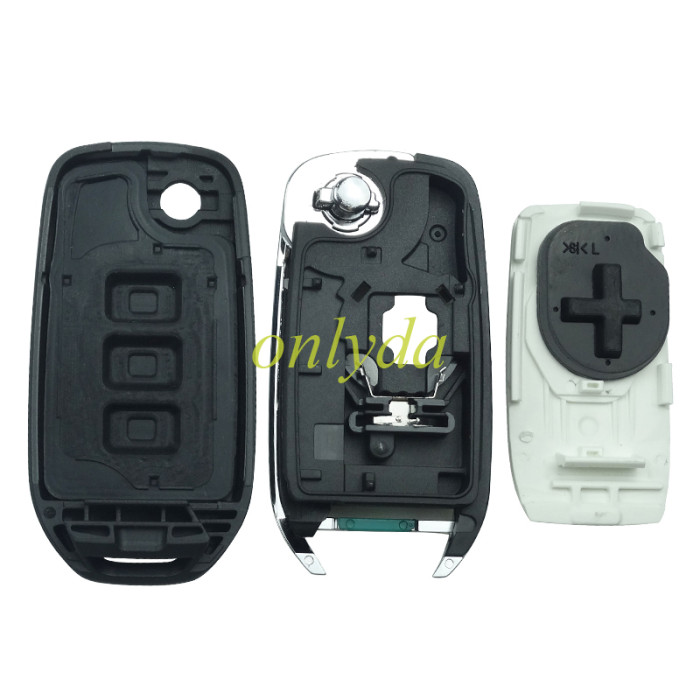 Free shipping 5pcs/lot For 3 button flip remote key blank,please choose the balde(no logo)