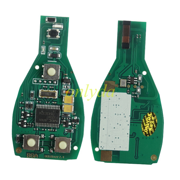 Free shipping For Benz 3+1 button remote  key with 315MHZ/433MHZ