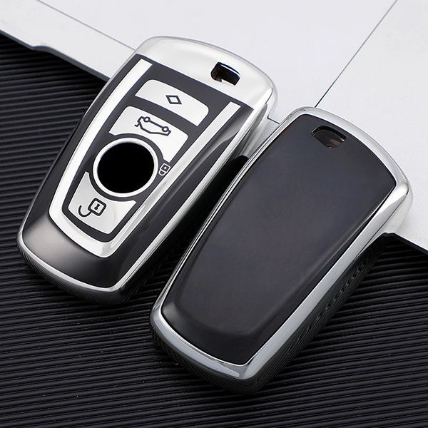 For BMW 5series、525li、520li、3series、GT320li、7series、4series、1series、X3、X4 4 button TPU protective key case , please choose the color