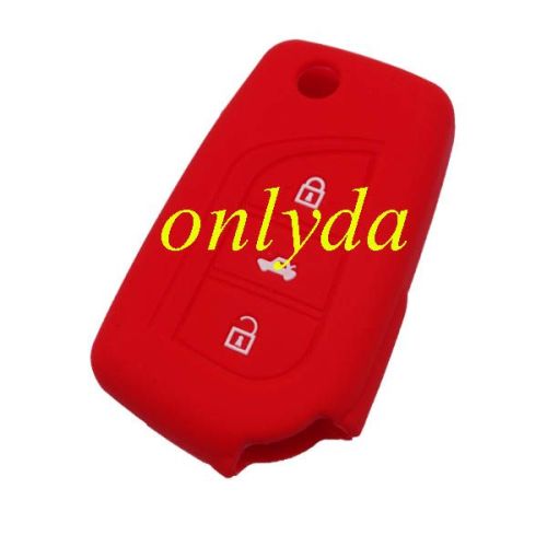 Toyota 3 button silicon case (Black,Blue ,Red. Please choose the color)