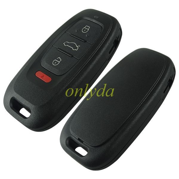 Free shipping 5pcs/lot For Audi 4 button modify remote key shell, the button is very soft