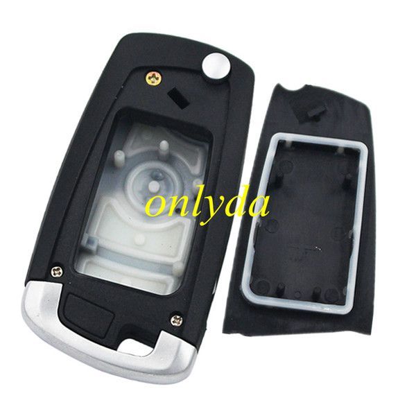 Free shipping 5pcs/lot For BMW ews system modified  4 button flip  key blank with HU92 blade
