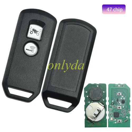 For KYDZ Brand Honda motor 2 button  smart remote for   K77   SH VN  FSK 433MHZ 47 chip