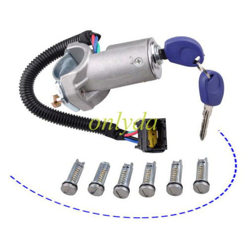 Free shipping Ignition Barrel Key Switch  Door Lock For  Iveco Daily MK4 2006-2012