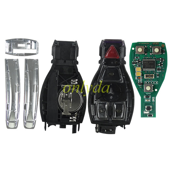 Free shipping For Benz 3+1 button remote  key with 315MHZ/433MHZ