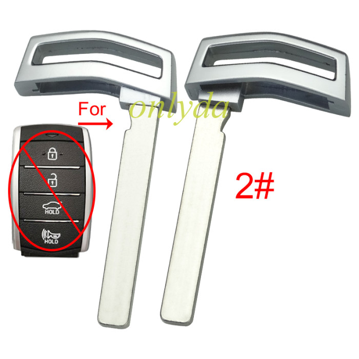 Free shipping 10pcs/lot For Hyundai emmergency  key blade, pls choose blade