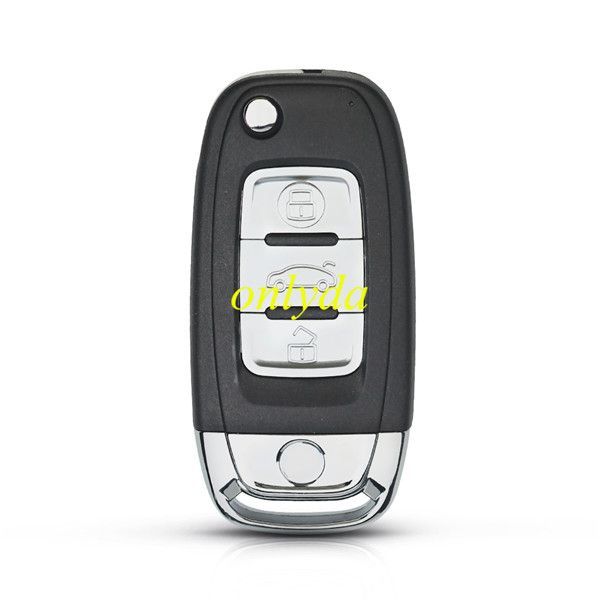 Free shipping 5pcs/lot For VW 3 button modified remote key blank with HU66 blade