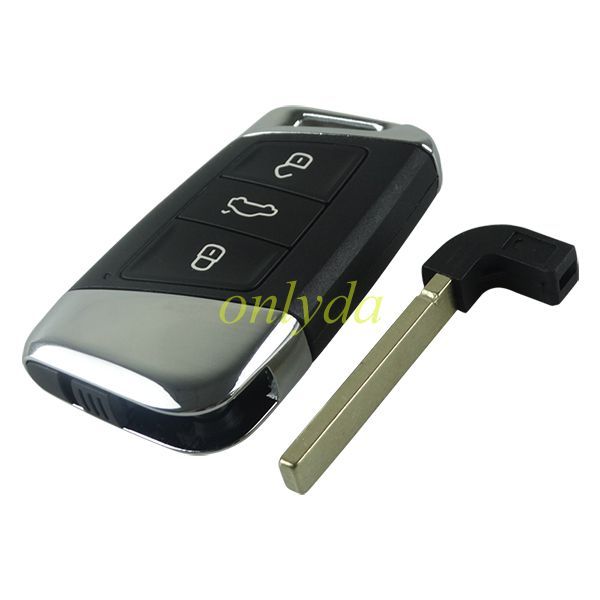 Free shipping Original VW 3 Button remote key blank  with  HU162 blade