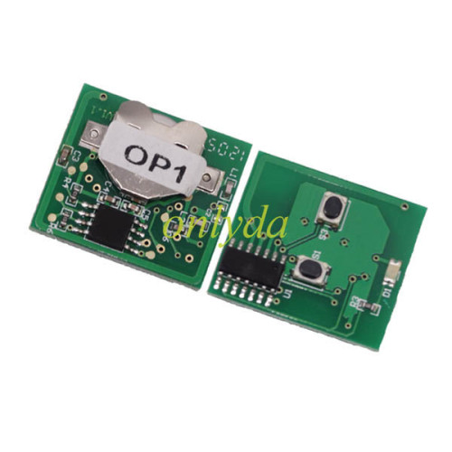 Free shipping For  Opel 2 button remote key OP6-433.92 spare part NO is 93176615