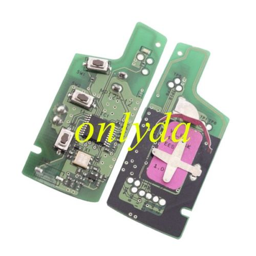 Free shipping For OEM hyun 3 button remote key with 434mhz MP12W-12