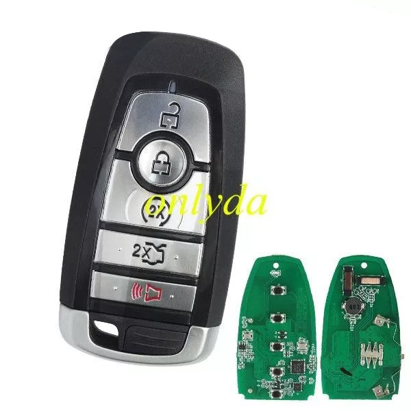 Free shipping For Ford keyless 4+1 button  remote key  with 902mhz with HITAG PRO