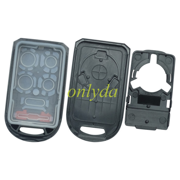 Free shipping 10pcs/lot For Honda remote key blank with badge, pls choose button