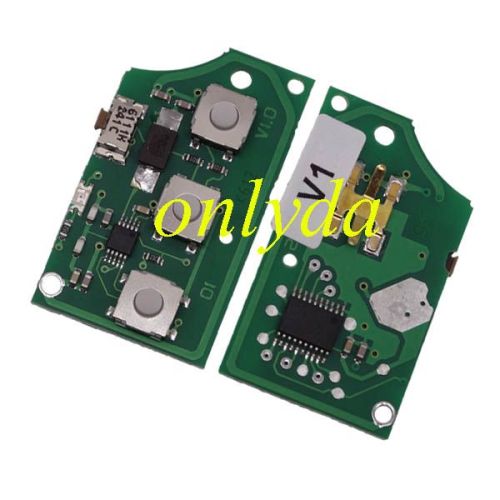 Free shipping 5pcs/lot For VW 3+1 Button remote control 1J0 959 753 DC