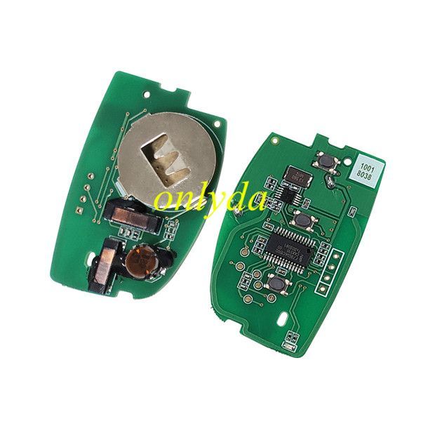 Free shipping keyless Smart 3 button remote key with PCF7945/7953 chip (HITAG2) with 433mhz
