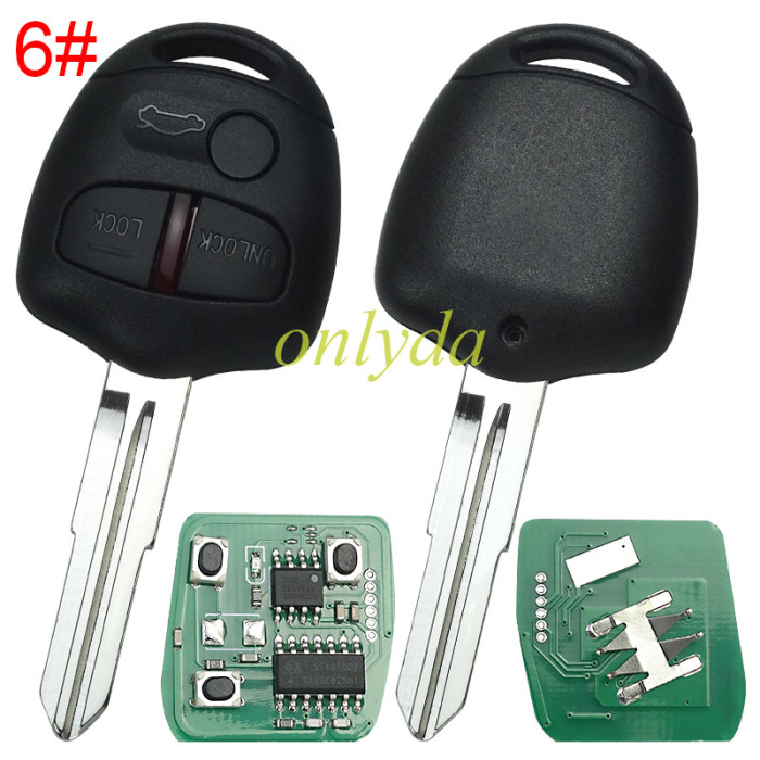 Free shipping For mitsubish 3 button remote key with 433mhz P/N: G8D576MA Work On:  2004-2007 Colt 2004-2012 Grandis 2005-2016 Triton ML/MN 2007-2016 Lancer CJ(sedan) 2007-2012 Outlander ZH 2009-2012 Challenger PB 2010-2015 ASX(2WD) 2012-2015 Outlander ZJ