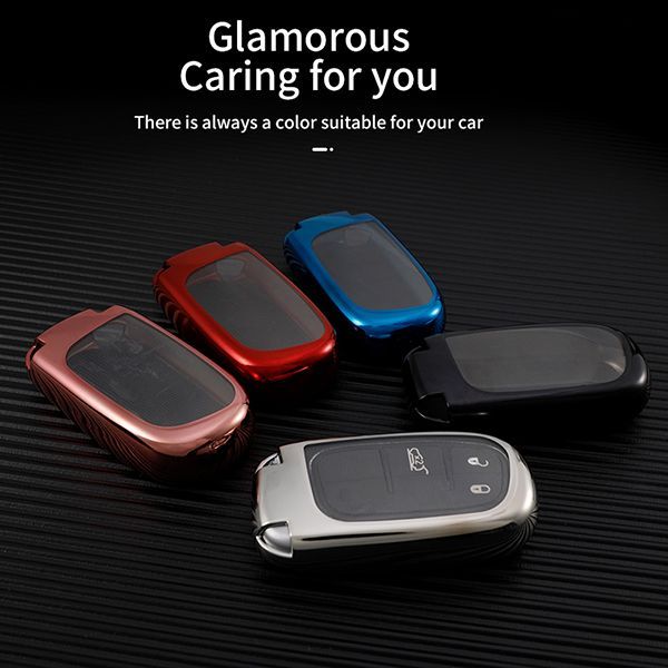 For Jeep  Guide/Free Light/Freeman/Grand Cherokee/Grand Commander TPU protective key case , please choose the color