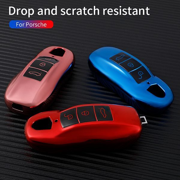 For Porsche 3 button TPU protective key case please choose the color