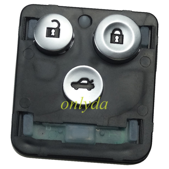 Free shipping Honda Civic 3 button remote  with 434MHZ , ID46 / PCF7936 transponder