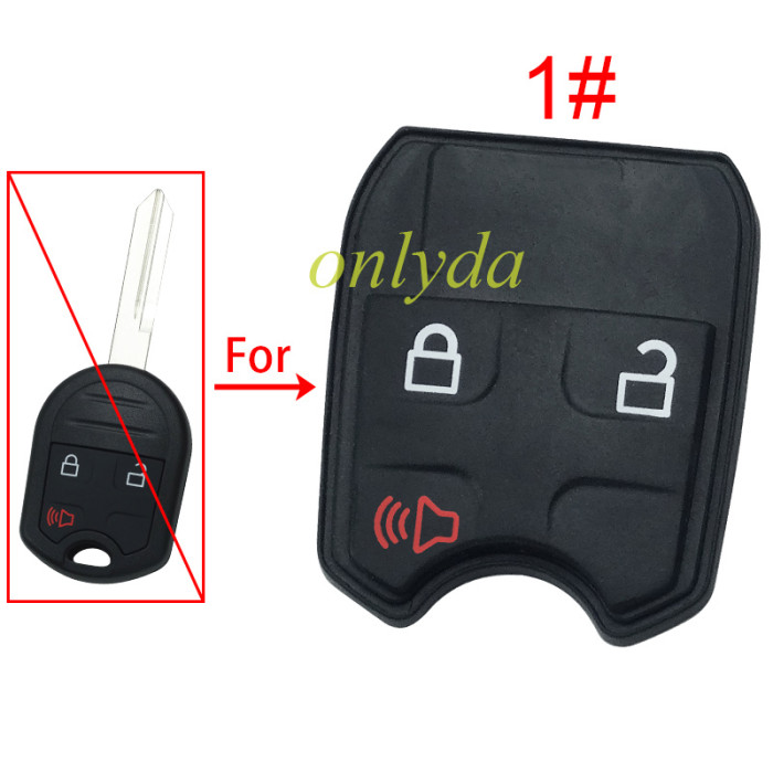 Free shipping 10pcs/lot Ford  remote key Pad， pls choose button
