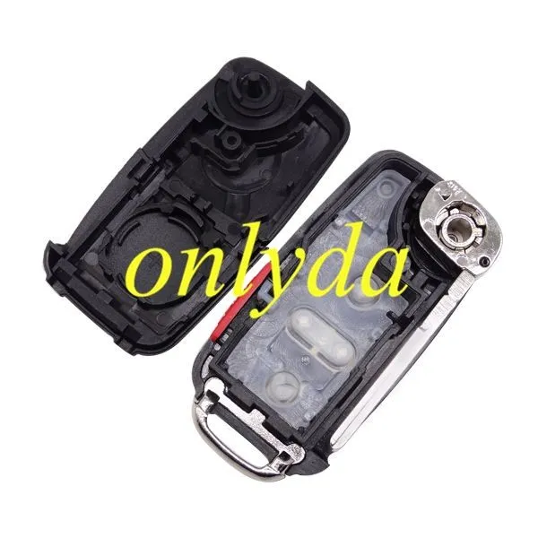 For Audi 3+1 button A8 Remote key blank with panic button