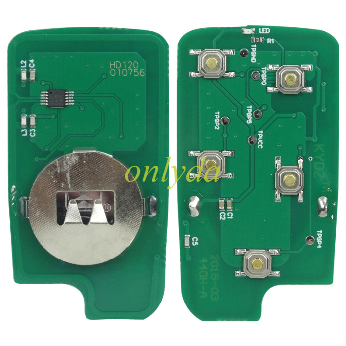 Free shipping For Honda 4+1 button remote key  OUCG8D -440H-A  308mhz for Honda Odyssey 2001-2004