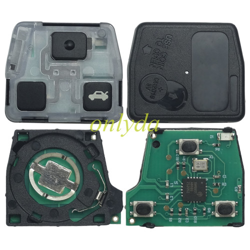 Free shipping For Toyota 3 button remote key 24090(HYQ1512V) 24090／50021 314.4MHz, 24090/24021 USA Model FCC ID:HYQ1512V 89070-53531 2002-2003 ES300 1998-2005 GS300 2001-2005 IS300 1998-2000 GS400 1998-2000 LS400 2001