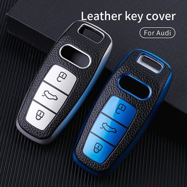 For Audi A6L,A6,A7 3button TPU protective key case,please choose the color