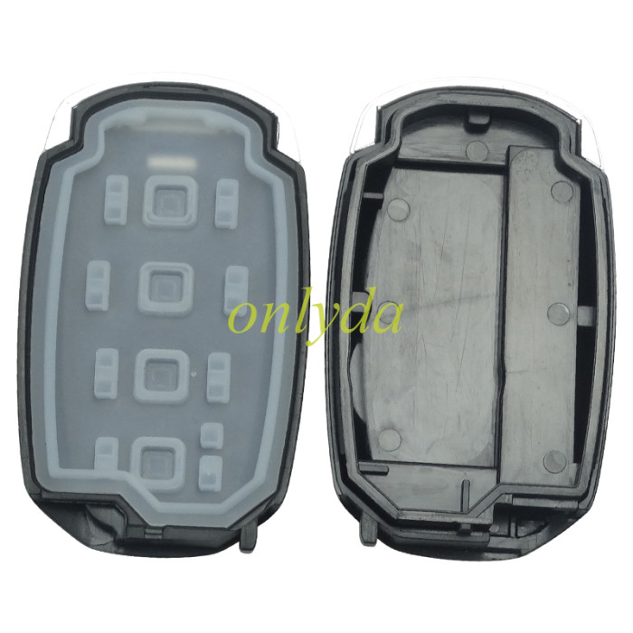 Free shipping 5pcs/lot For Hyundai  remote key blank without battery clamp ,with badge , pls choose button