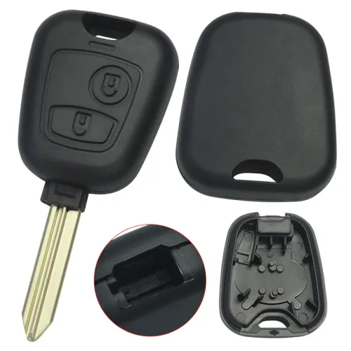 For  Peugeot 2 button remote key blank with SX9 Key blade