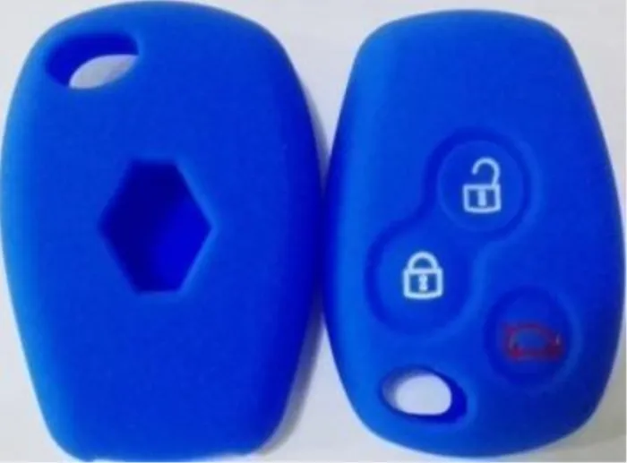 Renault 3 button silicon case with logo place (Black,Blue ,Red. Please choose the color) with logo type