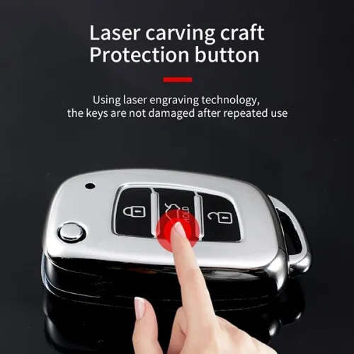 For Hyundai 3 button  TPU protective key case,please choose the color