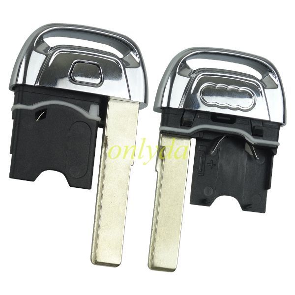 Free shipping 5pcs/lot For Audi 3 button remote key shell with blade with logo