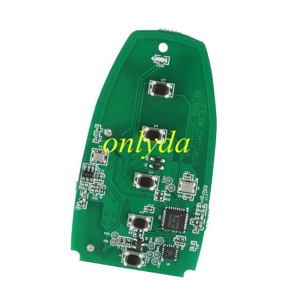 Free shipping For Ford keyless 4+1 button  remote key  with 902mhz with HITAG PRO