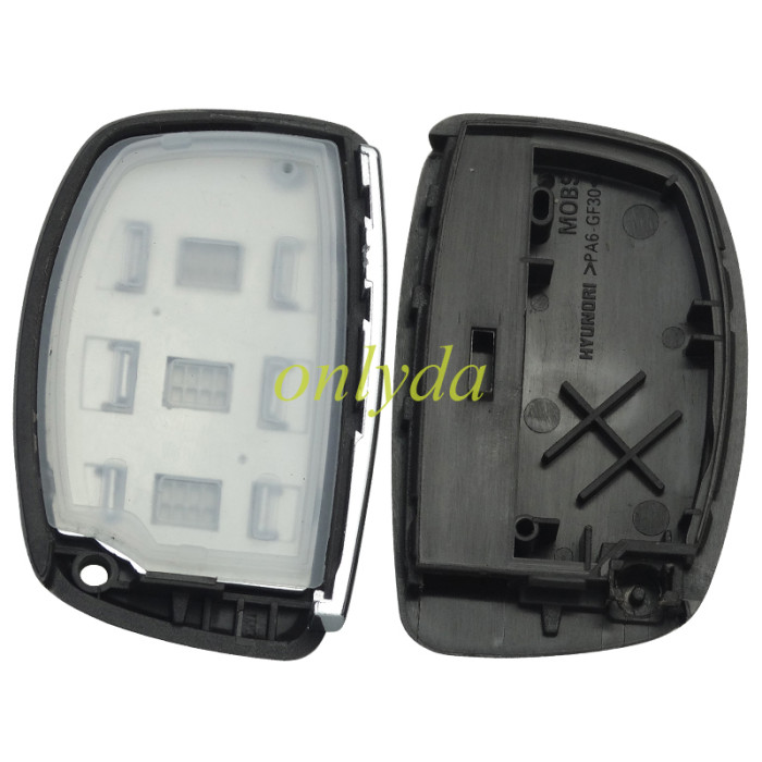 Free shipping 5pcs/lot For Hyundai  remote key blank .no battery clip with badge , pls choose button