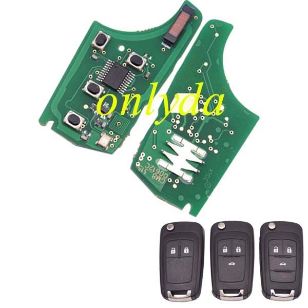 Free shipping For Buick unkeyless remote  315MHZ/433.92mhz-7941 chip used 2;3;3+1button key