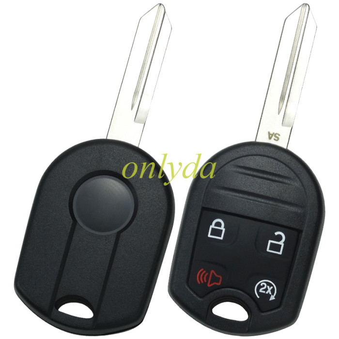 Free shipping For Ford 4 button remote key with 315mhz/434mhz