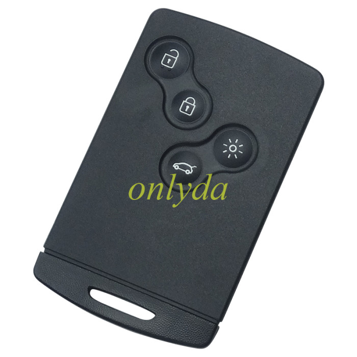 Free shipping 10pcs/lot For  Renault megane /Clio /Koleos 4 button remote key blank without Lo（ Buckle key case, no glue required）