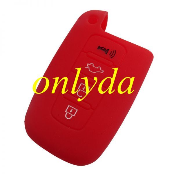 Hyundai 3+1 button silicon case (Black,Blue ,Red. Please choose the color)
