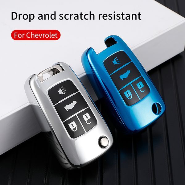 For Chevrolet 4 button  TPU protective key case, please choose  the color