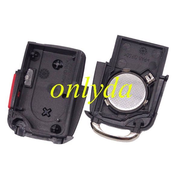 Free shipping VW Style   flip remote --hyun 2+1 button remote key  with 433mhz  TUCSON car (without chip)