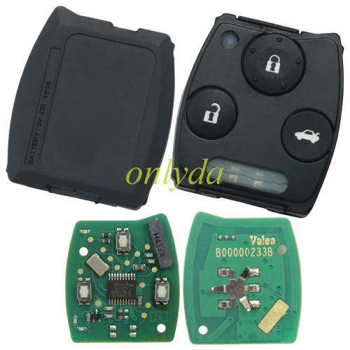 Free shipping For Honda Civic 3 button remote  pcf7961/46 chip 434mhz  OEM PCB board