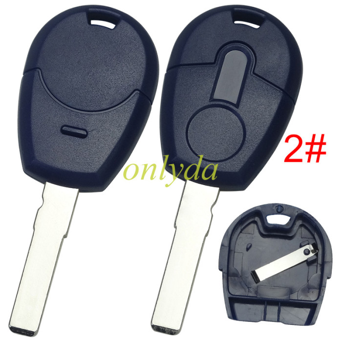 Free shipping 10pcs/lot For Fiat key blank with SIP22/GT15 blade， with bagde  (blade part can be separated), pls choose model.