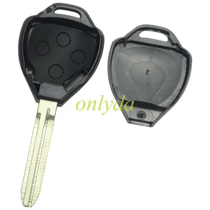 For Toyota  remote key shell with Toy43 blade with badge , pls choose button model