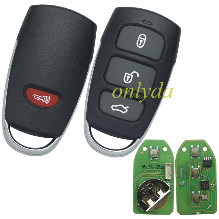 Free shipping 5pcs/lot For XHORSE (English Version) Universal Remote Key Fob 3 + 1 Button XKHY04EN  VVDI MINI Key Tool VVDI2
