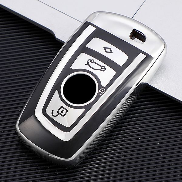 For BMW 5series、525li、520li、3series、GT320li、7series、4series、1series、X3、X4 4 button TPU protective key case , please choose the color