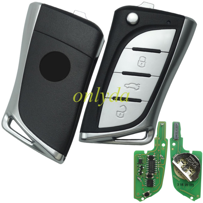 Free shipping For XHORSE  XELEX0EN  Lexus type 3 button Super Model remote key