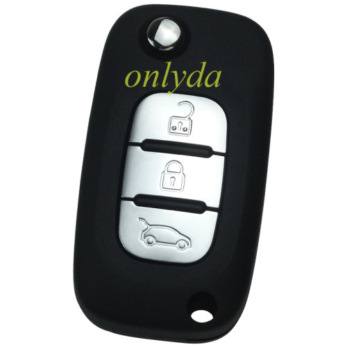genuine renault 3 button remote key with PCF7961(HITAG2) ID46 Chip 434 mhz Blade: no