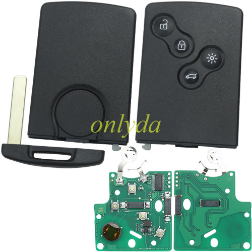 Free shipping For Renault Megane III 4 button  keyless remote key, pcf 7952 ,434mhz