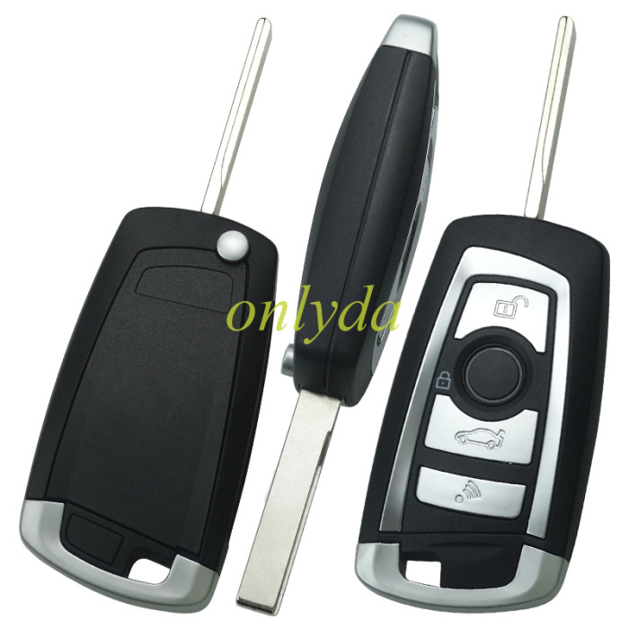 Free shipping Upgrade for BMW EWS Systerm 3 button flip remote key 1999-2006 with 315/433 MHZ with aftermarket 7935AA chip