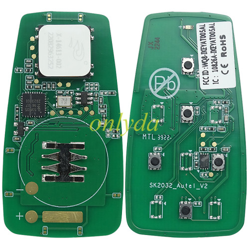 For AUTEL MAXIIM IKEY Standard Style IKEYAT005DL 5 Buttons Independent Smart Key (EV Charge/ Remote Start)